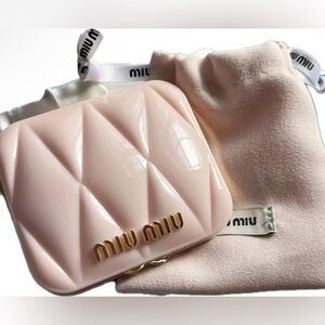 Miu Miu Pink Quilted Women's Mirror GWP